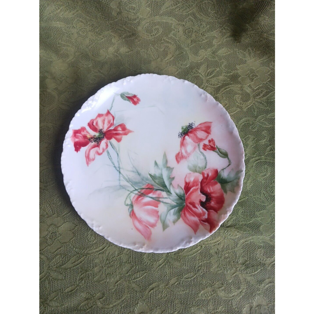 Haviland Limoges Poppy Salad Plate 7.5 Inch